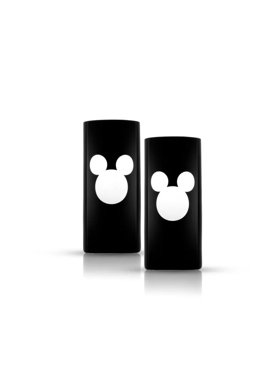 Набор из двух роскошных хрустальных бокалов для коктейлей Disney Mickey Mouse объемом 17 унций (500