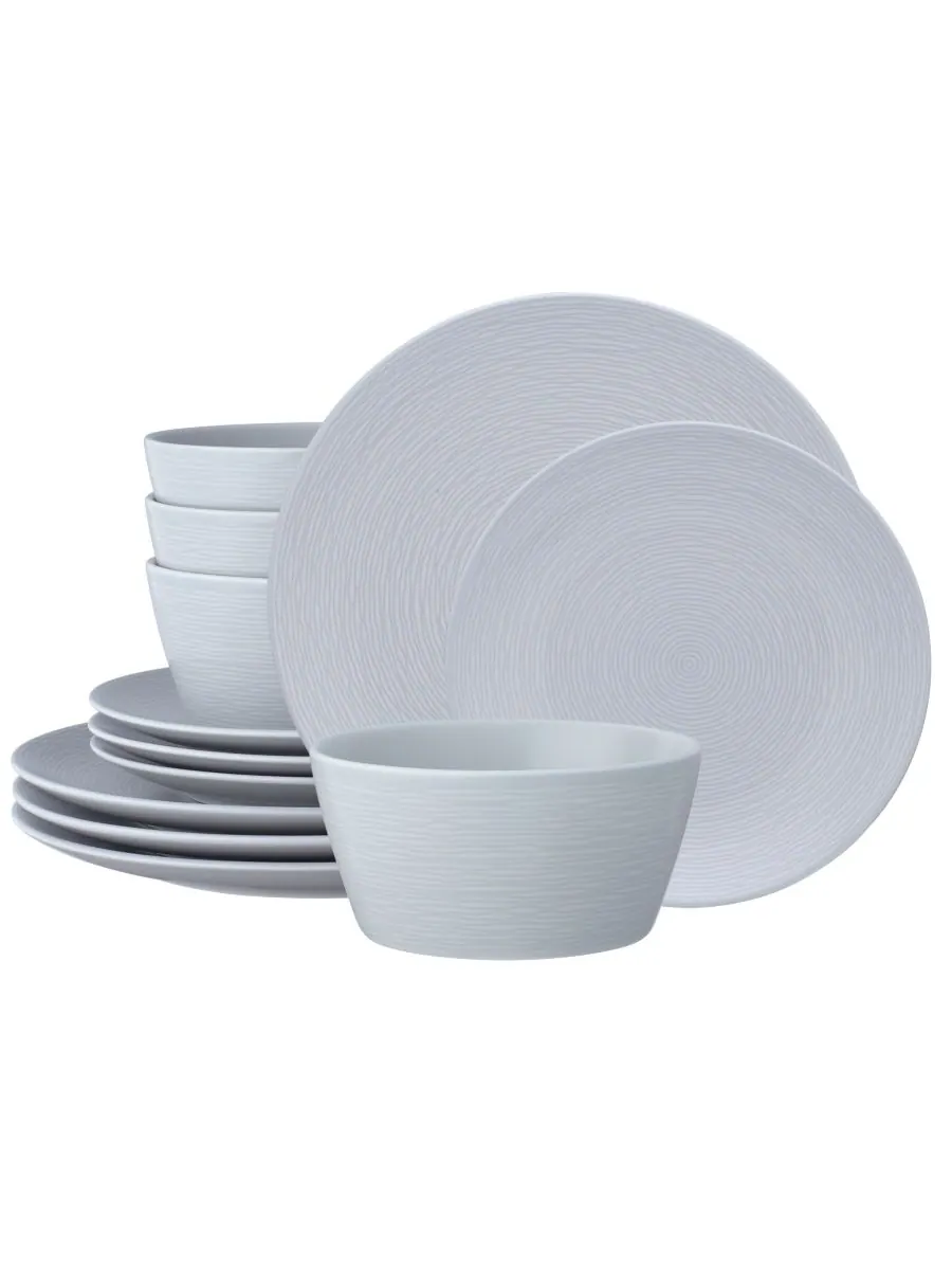 Набор посуды Colorscapes Swirl Coupe из 12 предметов, на 4 персоны Noritake