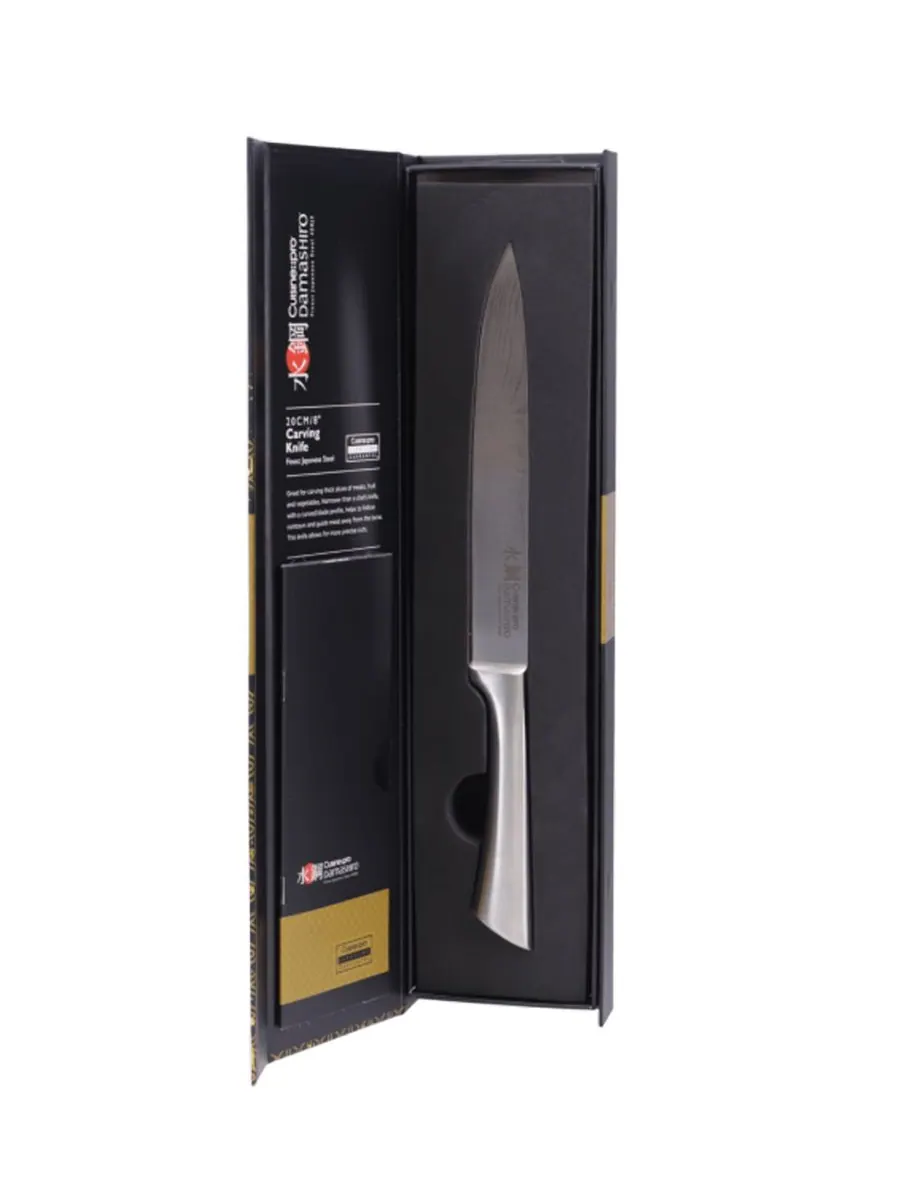 Резной нож Damashiro 8 дюймов Cuisine::pro, — изображение 2 из 2, нет цвета