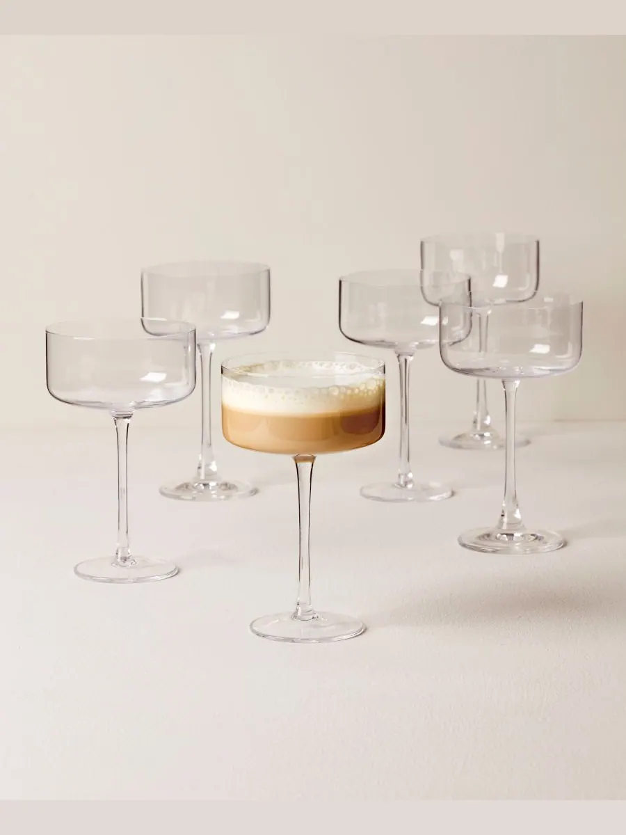 Набор из 6 сидений Tuscany Classics Straight Coupe Lenox — изображение 2 из 5, прозрачный