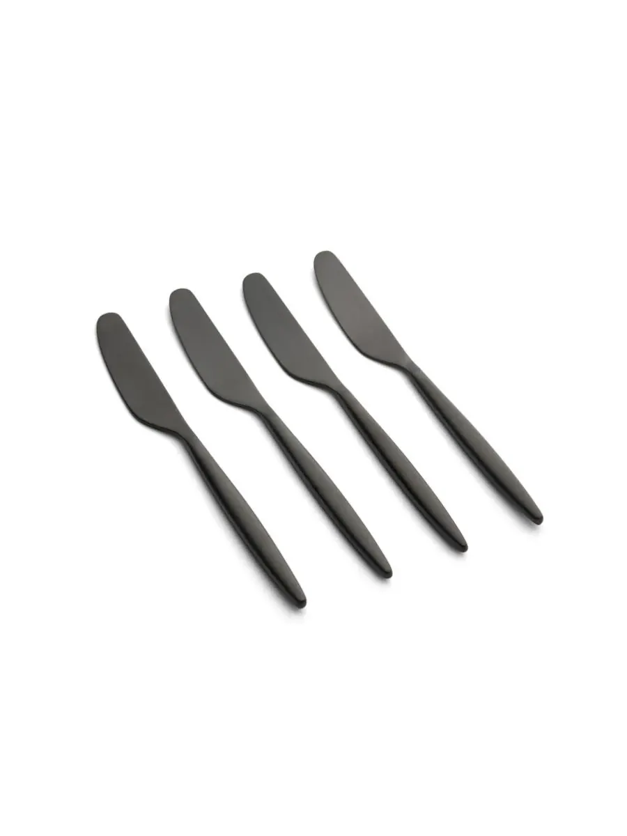 Набор черных атласных распорок Gaze, 4 штуки Cambridge Silversmiths — изображение 1 из 4, черный