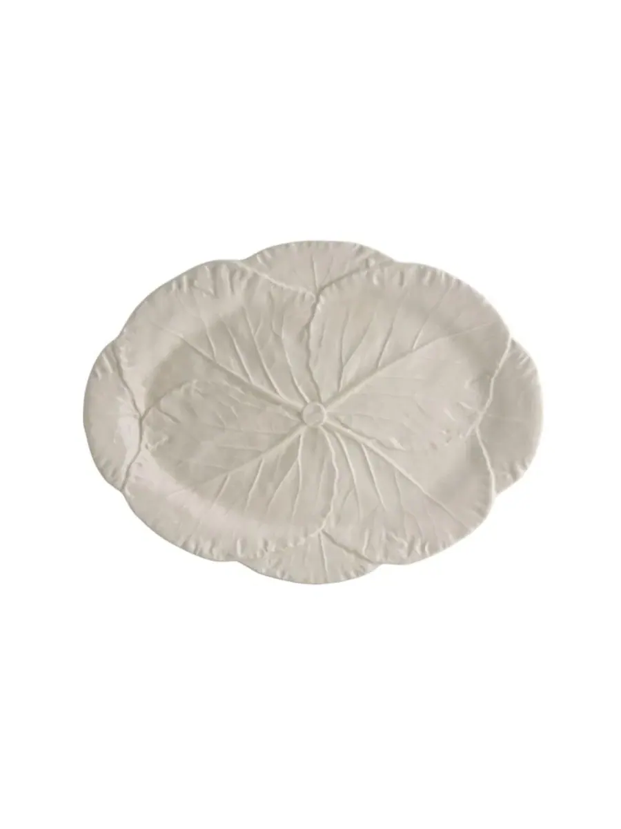 Блюдо овальное большое из коллекции Cabbage Bordallo Pinheiro — изображение 1 из 3, белый