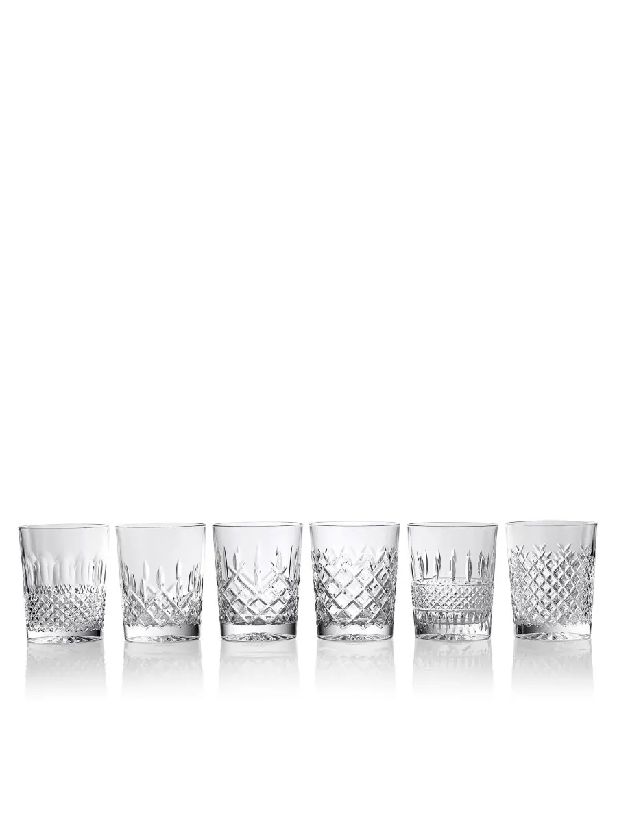 Набор из 6 бутылок Connoisseur Heritage Double Old Fashioned Waterford — изображение 1 из 4, прозрачный
