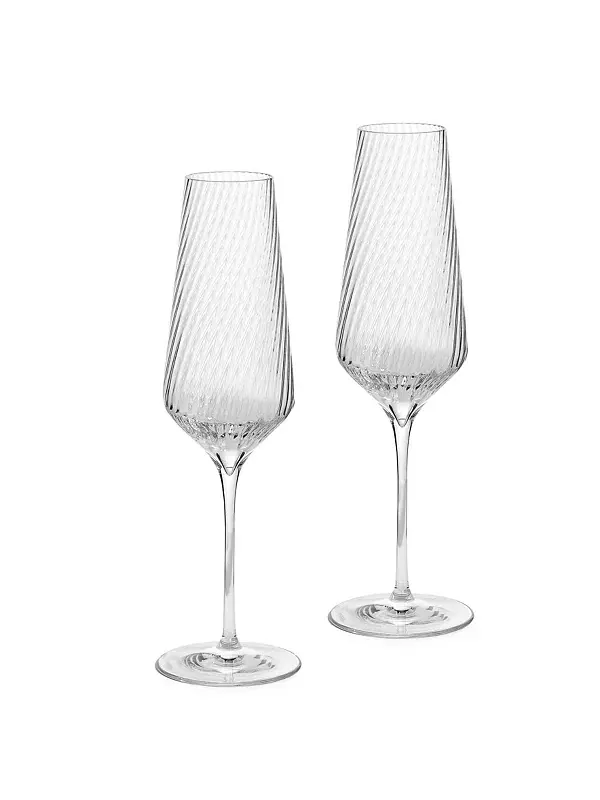 Бокалы Swirl Flute, набор из 2 шт. Vera Wang Wedgwood — изображение 1 из 4, прозрачный