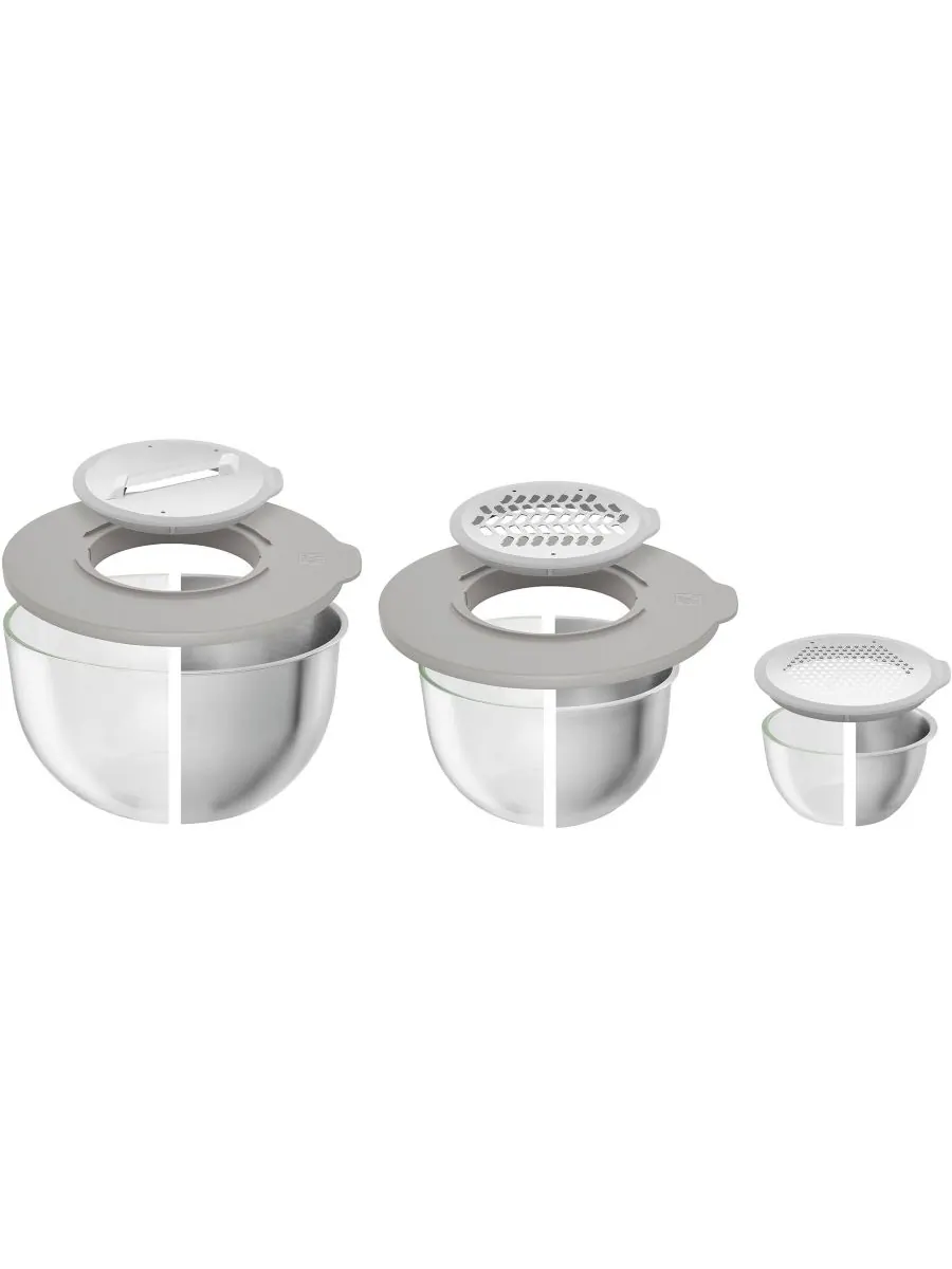 Набор аксессуаров Fresh Save Bowls из 5 предметов ZWILLING — изображение 3 из 10, серебряный