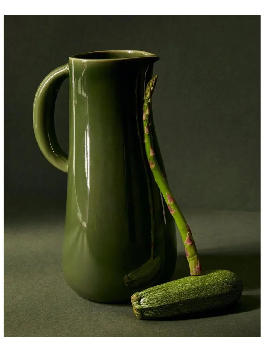 Кувшин из керамогранита Dadasi 50 Oz Gharyan Stoneware — изображение 2 из 3, зеленый