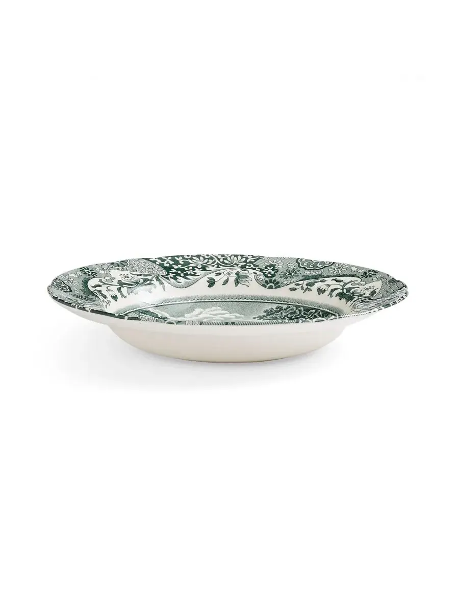 Тарелка для супа с узором Heritage Green Italian, набор из 4 шт. Spode — изображение 6 из 10, зеленый