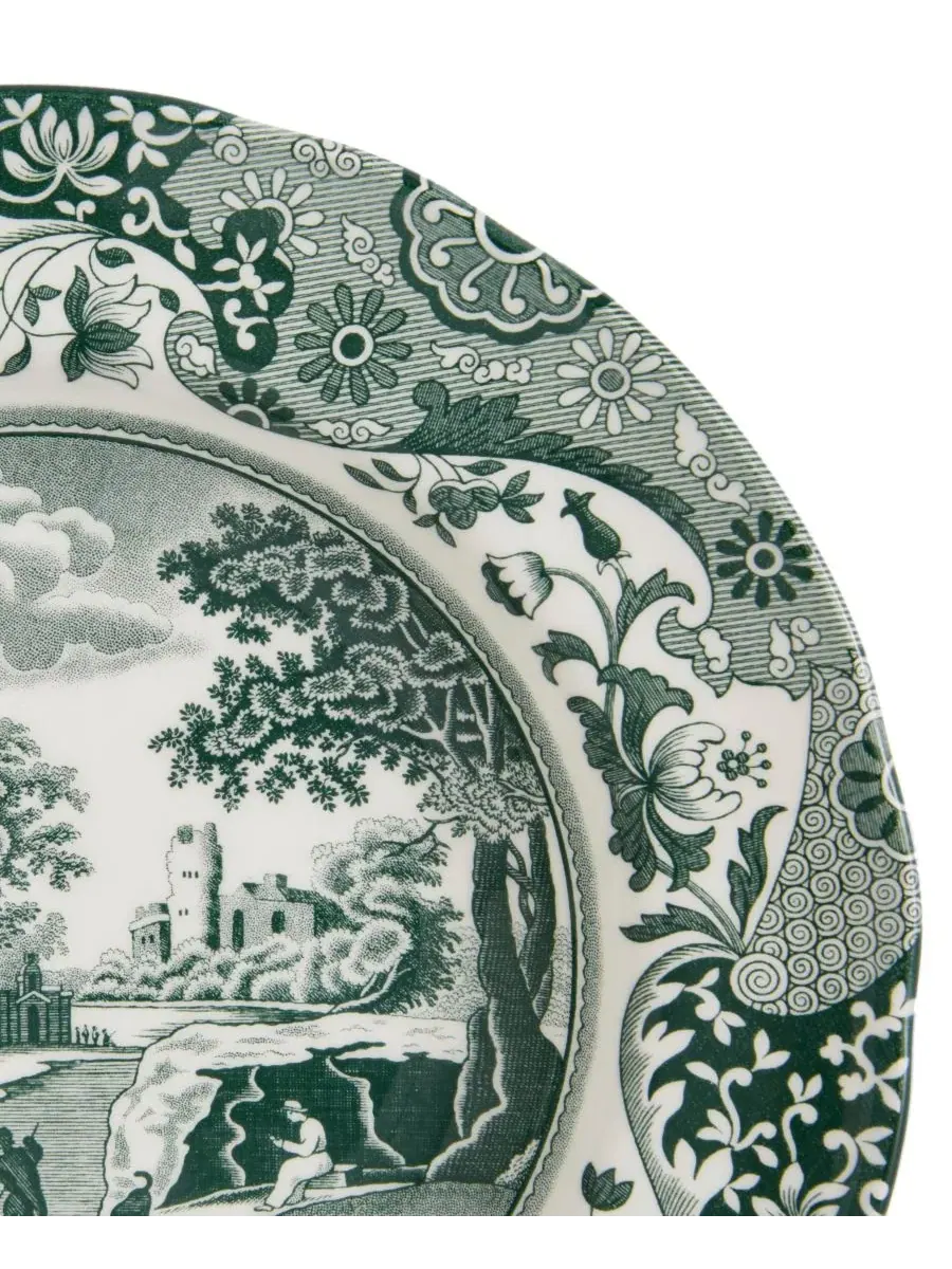 Тарелка для супа с узором Heritage Green Italian, набор из 4 шт. Spode — изображение 7 из 10, зеленый