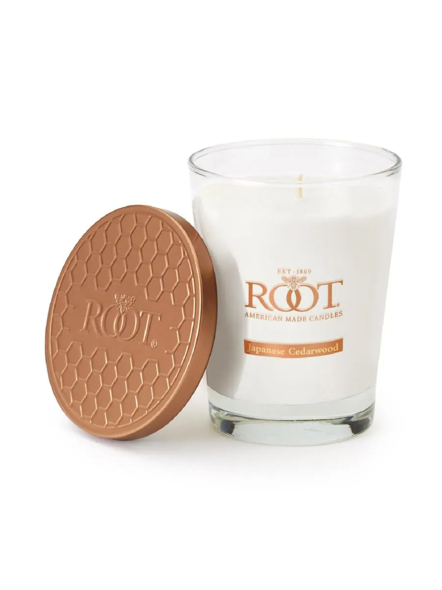 Большая ароматическая свеча в стеклянной банке из японского кедра Veriglass ROOT CANDLES — изображение 1 из 5, прозрачный
