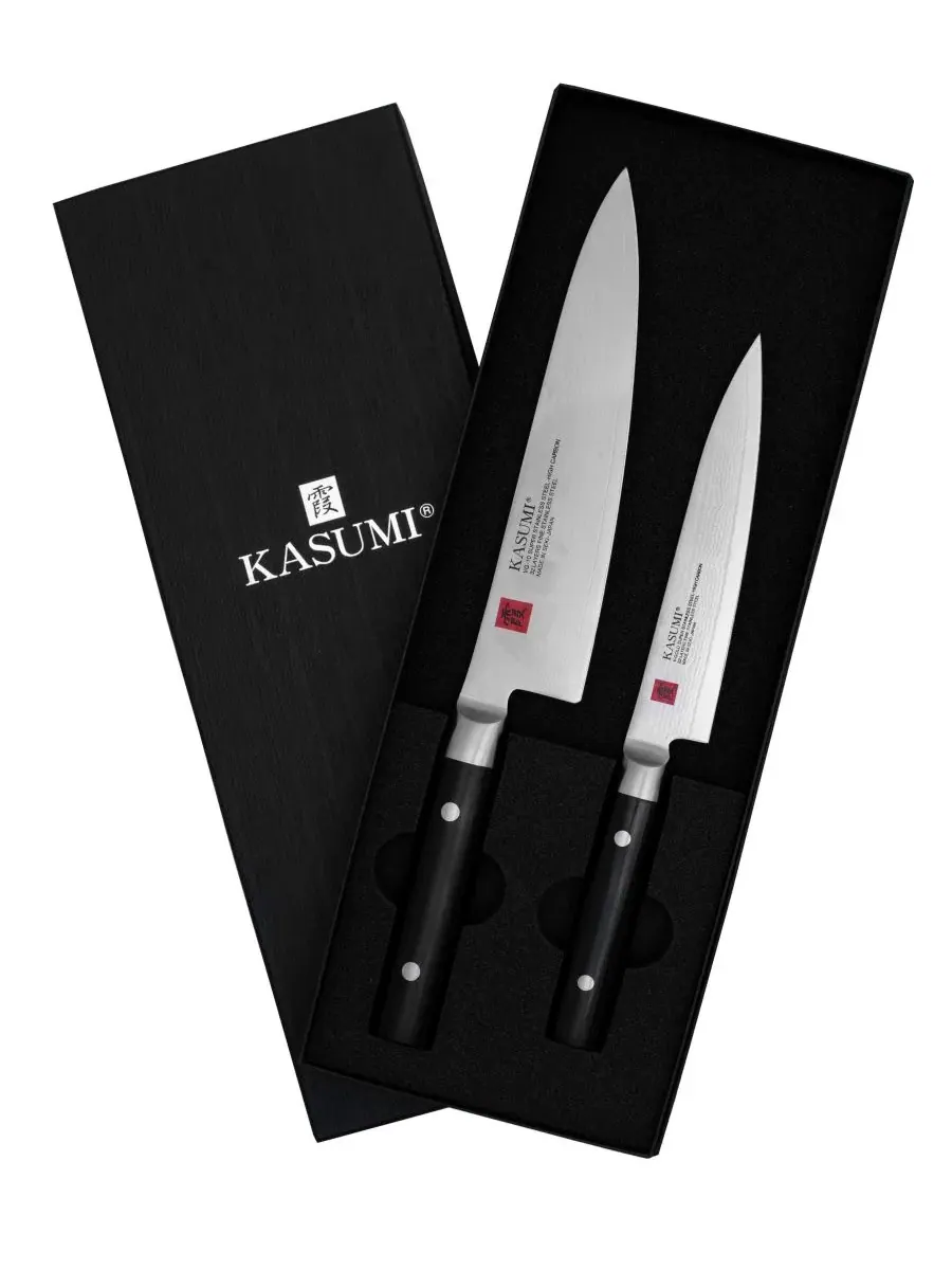 Набор из 2 ножей Gyuto 6" и 8" Chef Knife Kasumi — серебристый