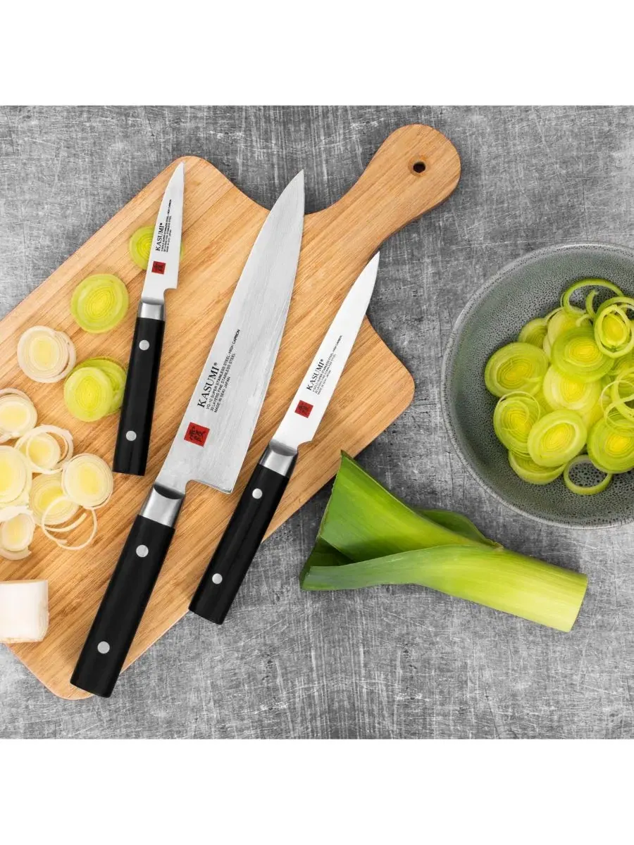 Набор из 2 ножей Gyuto 6" и 8" Chef Knife Kasumi — изображение 2 из 10, серебряный