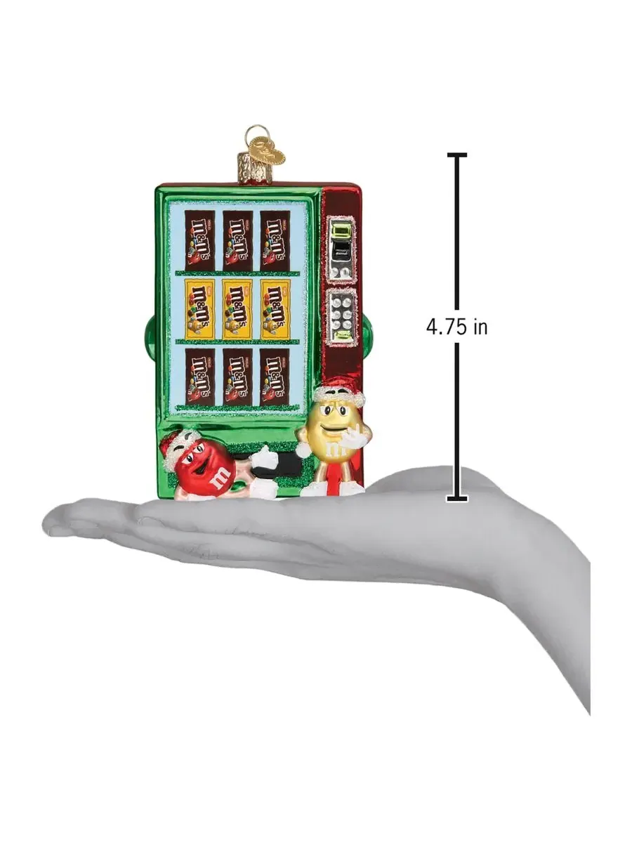 Елочная игрушка из стекла Mars Wrigley Candies M&M's Vending Machine Old World Christmas — изображение 4 из 4