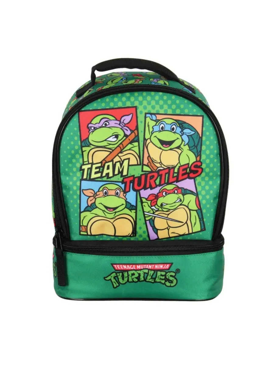 Сумка-ланчбокс Nickelodeon Team с двумя отделениями Teenage Mutant Ninja Turtles — изображение 2 из 3, зеленый