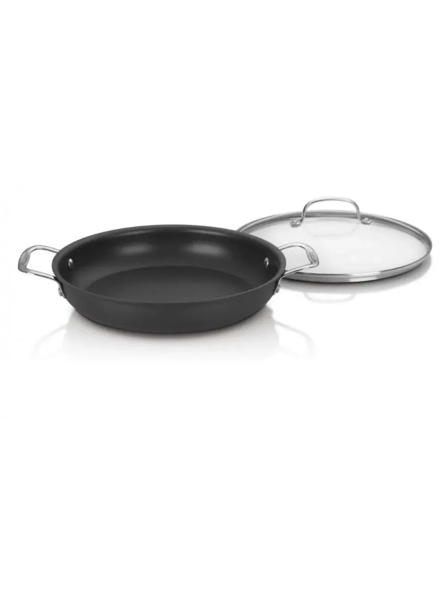 Сковорода Cuisinart Chefs Classic Hard Anodized 30 см с крышкой, Everyday Pan — изображение 1 из 2, нет цвета