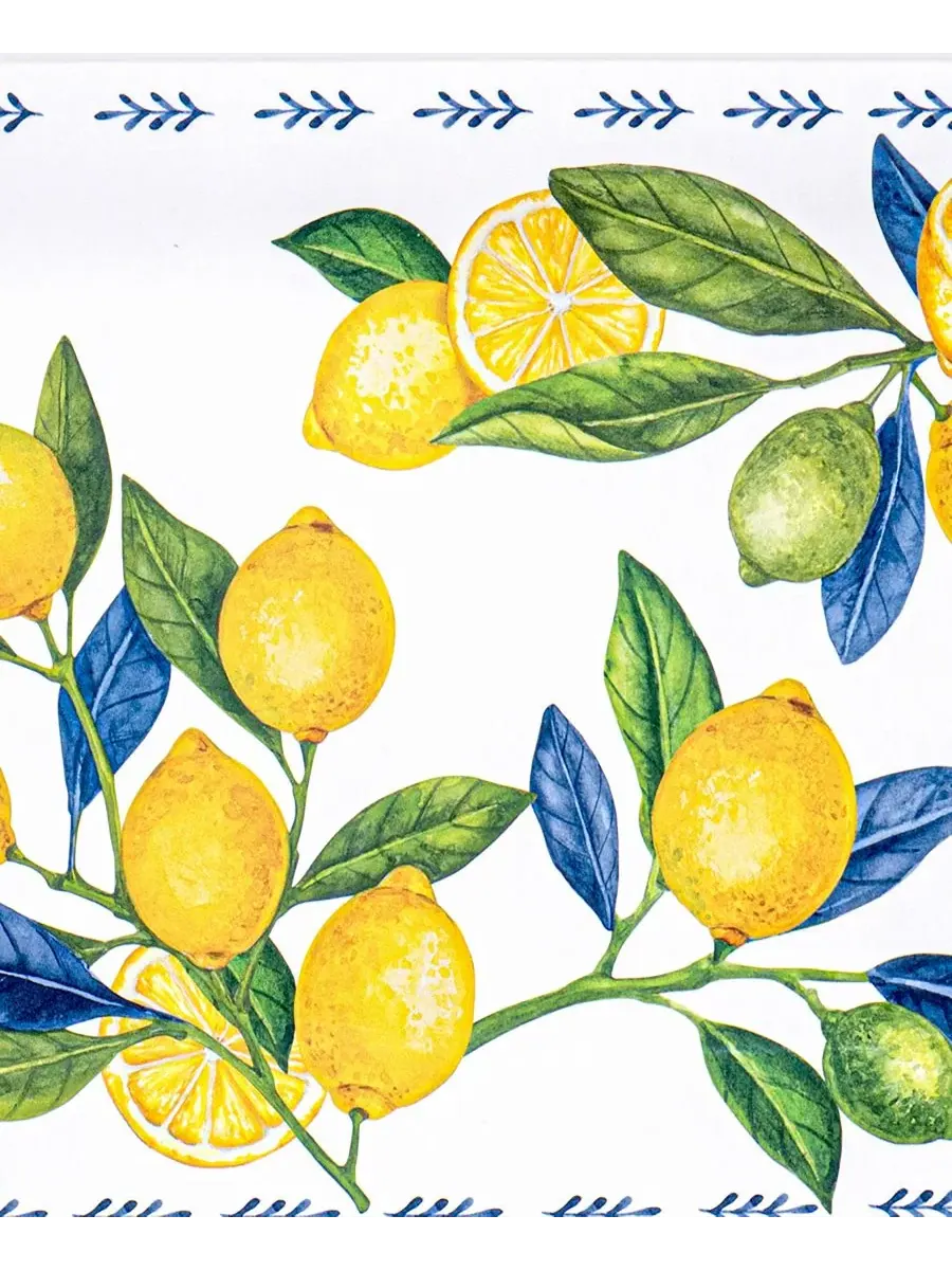 Прямоугольный сервировочный поднос Lemon Orchard Abode Homewares — изображение 2 из 5, желтый