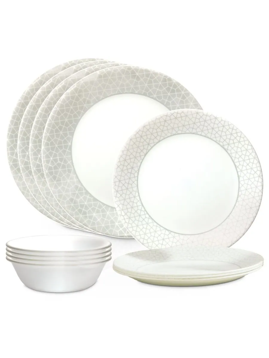 Набор посуды Vitrelle Signature Knox из 12 предметов, на 4 персоны Corelle — белый