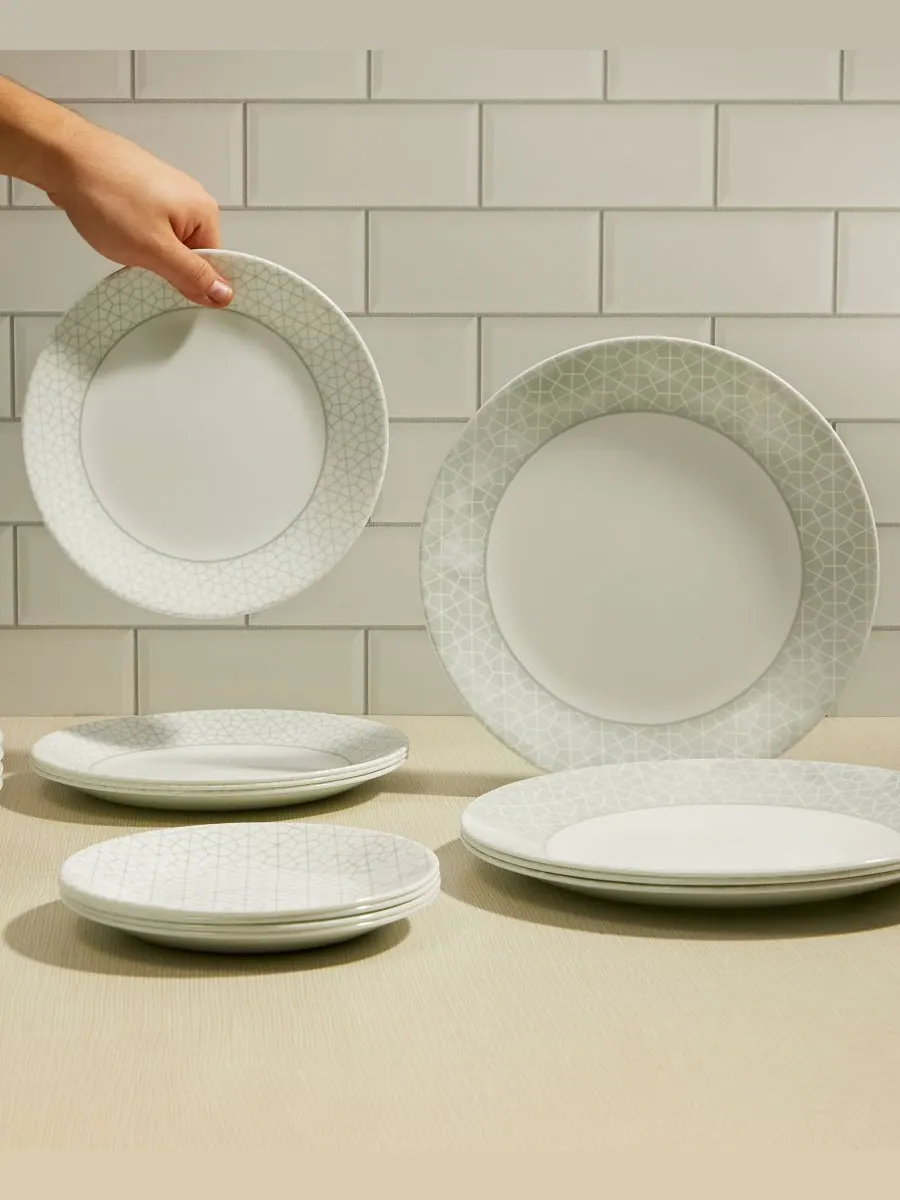 Набор посуды Vitrelle Signature Knox из 12 предметов, на 4 персоны Corelle — изображение 2 из 6, белый