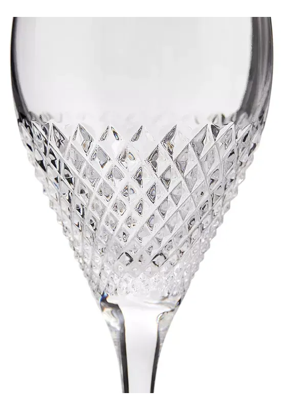 Бокалы для вина с алмазной мозаикой, набор из 2 шт. Vera Wang Wedgwood — изображение 2 из 4, прозрачный