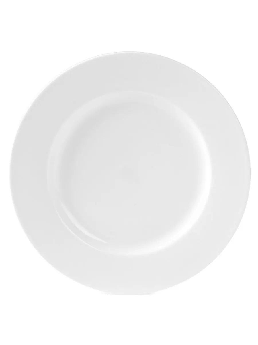 Набор из 4 обеденных тарелок Everyday Whiteware Classic Rim Fitz and Floyd — изображение 2 из 4, белый