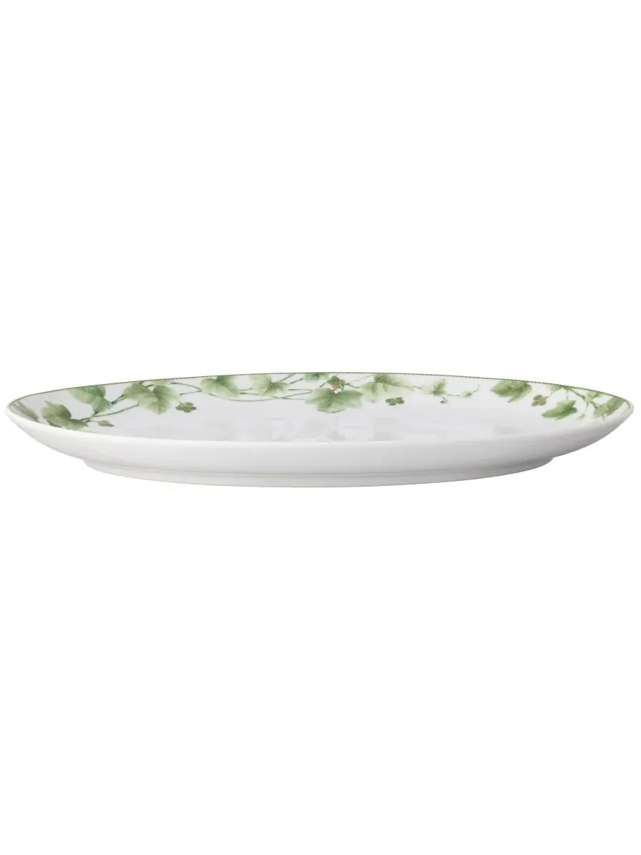 Овальное блюдо Noritake Ivy Whisper с рисунком 37 см — изображение 2 из 10, зеленый