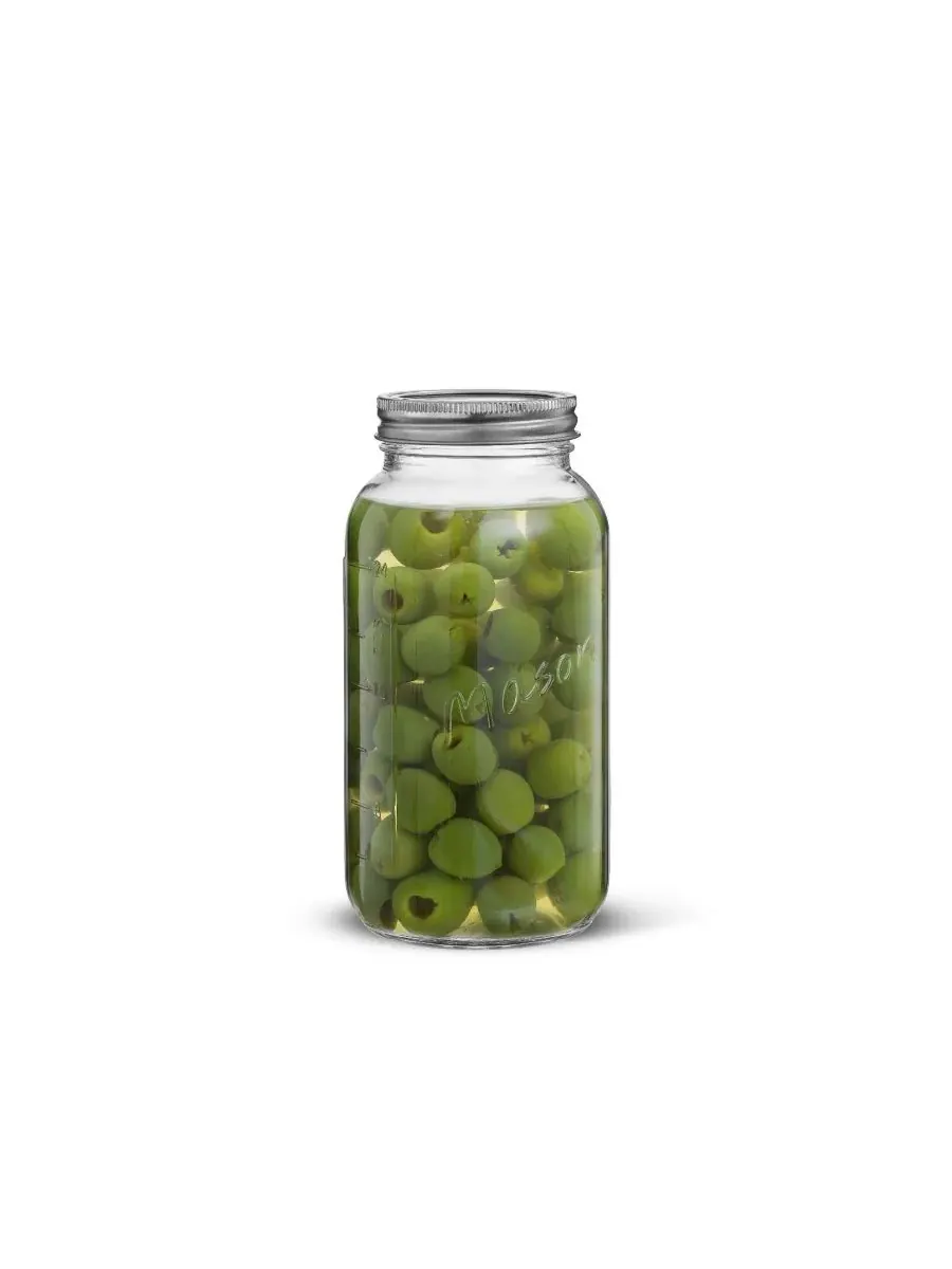 Стандартный набор из 6 банок Mason Jar с герметичными крышками Joyjolt — изображение 7 из 10, прозрачный