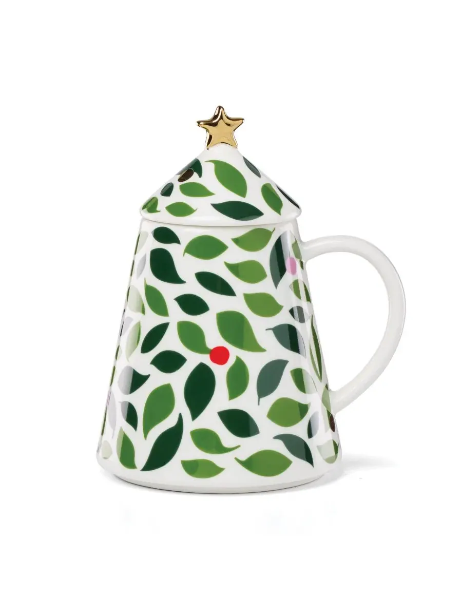 Кружка с крышкой Evergreen Figural Tree, Kate Spade New York — изображение 1 из 5, мульти