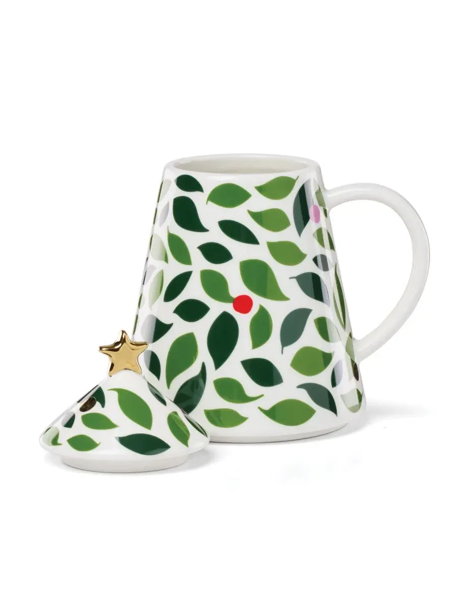 Кружка с крышкой Evergreen Figural Tree, Kate Spade New York — изображение 2 из 5, мульти