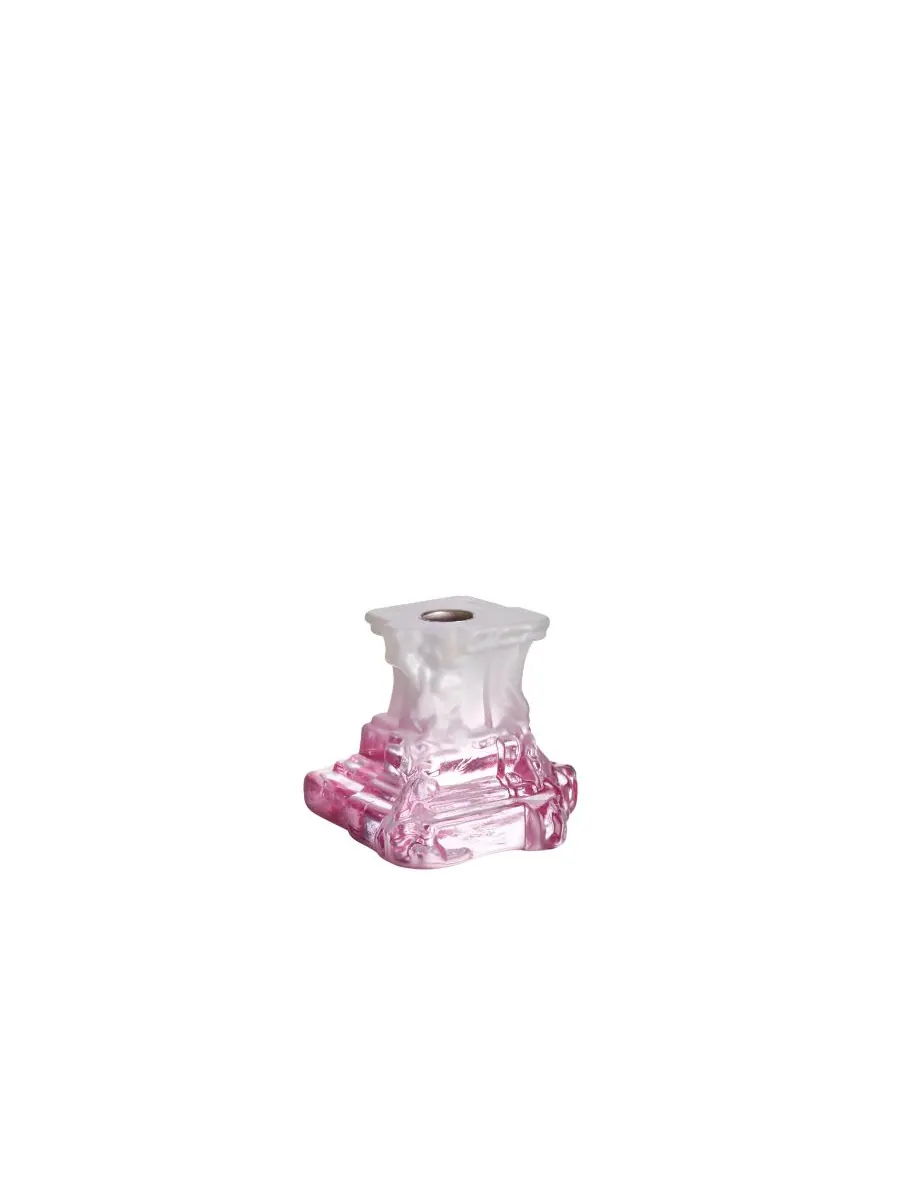 Подсвечники Rocky Baroque Spicy, маленькие Kosta Boda — изображение 2 из 5, розовый