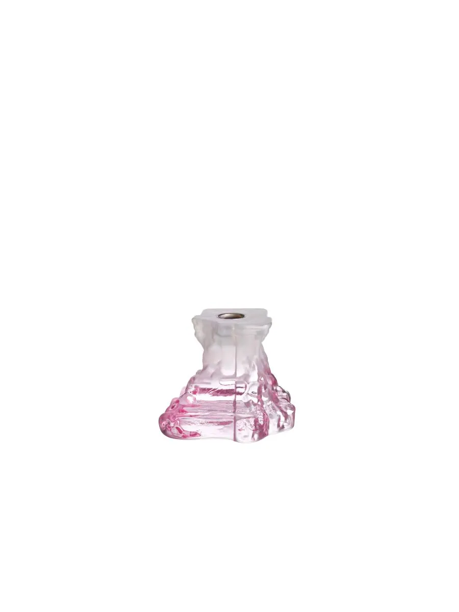 Подсвечники Rocky Baroque Spicy, маленькие Kosta Boda — изображение 3 из 5, розовый