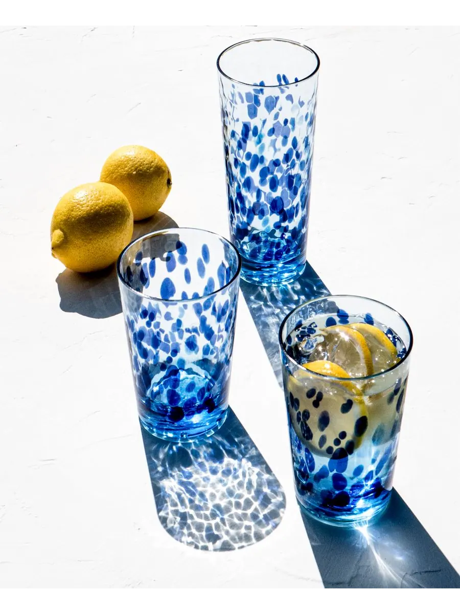 Набор из 6 бокалов для шампанского «Талавера» Abode Homewares — изображение 5 из 5, синий