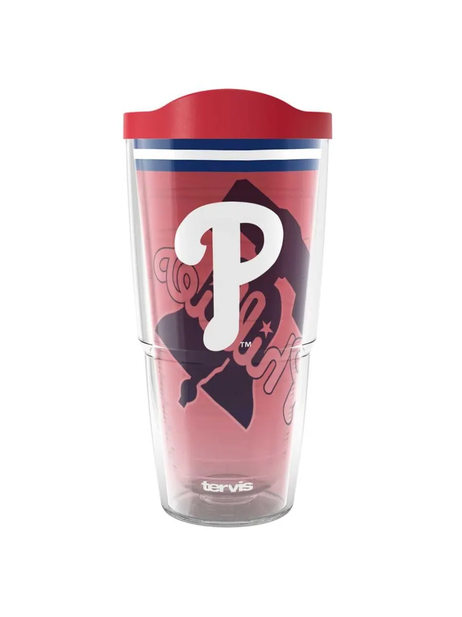 Кружка Philadelphia Phillies Forever Fan Classic объемом 24 унции Tervis Tumbler