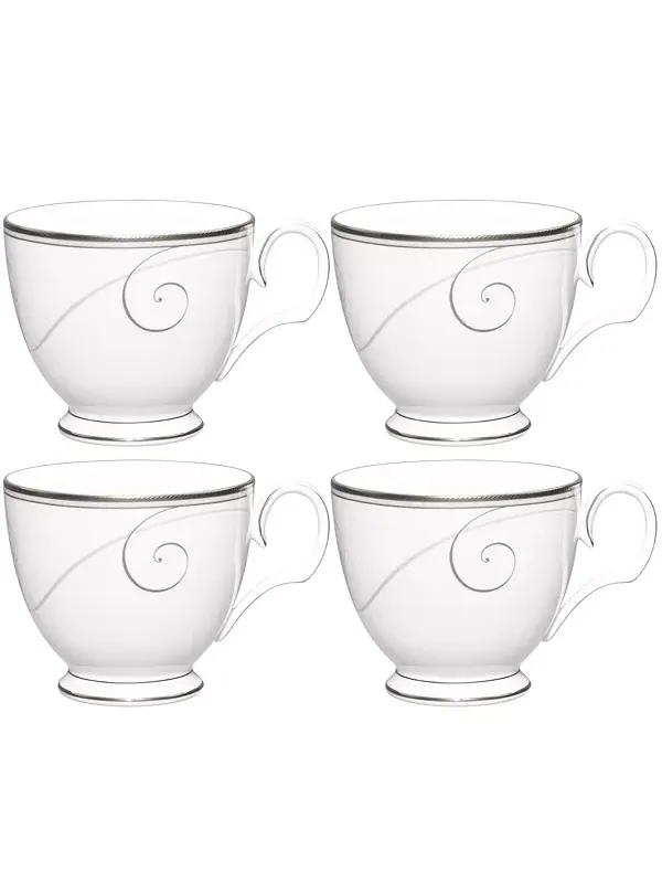 Сервиз Platinum Wave из 4 чашек, на 4 персоны Noritake