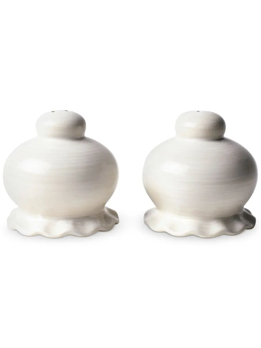 Coton Colors Набор солонки и перечницы Laura Johnson Signature White Ruffle