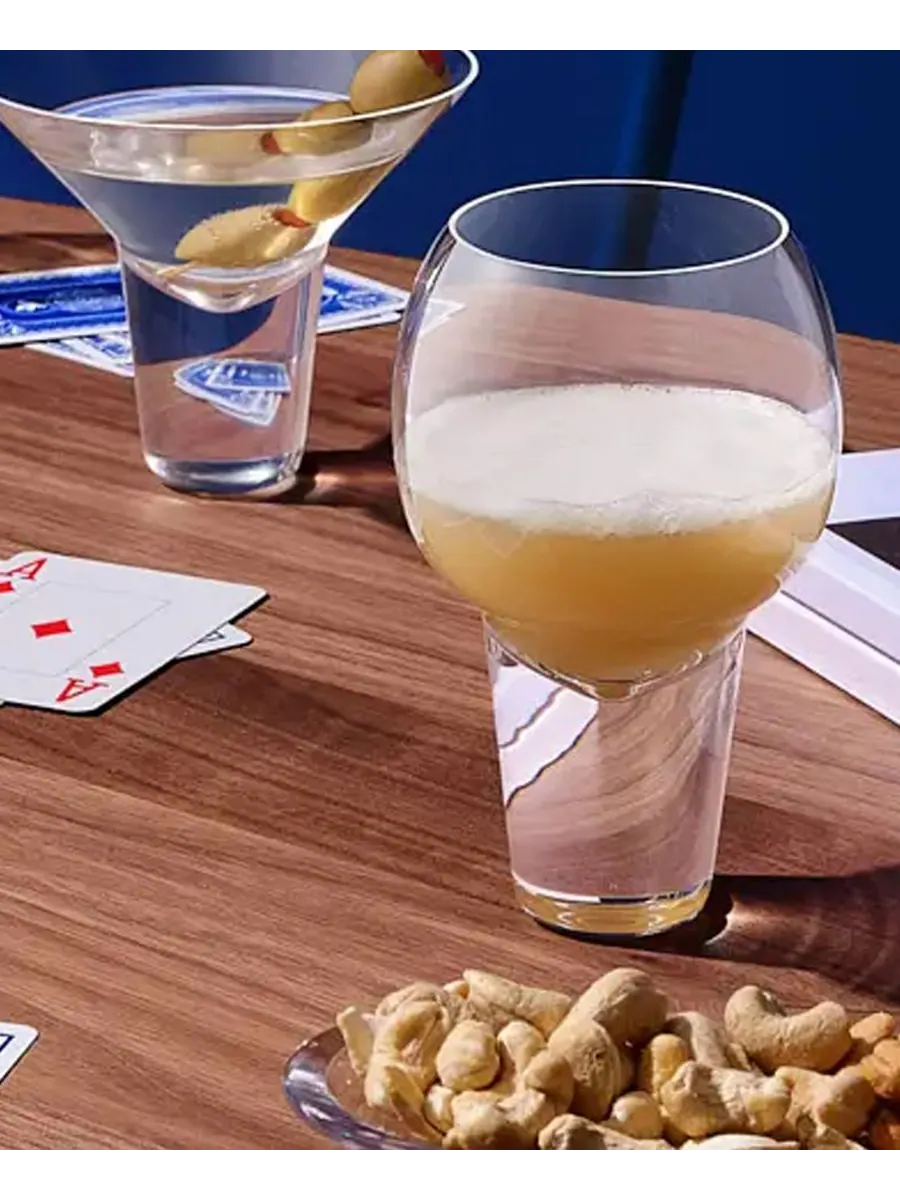 Набор из 2 средних коктейльных бокалов Gravity Nude Glass — изображение 2 из 3, прозрачный