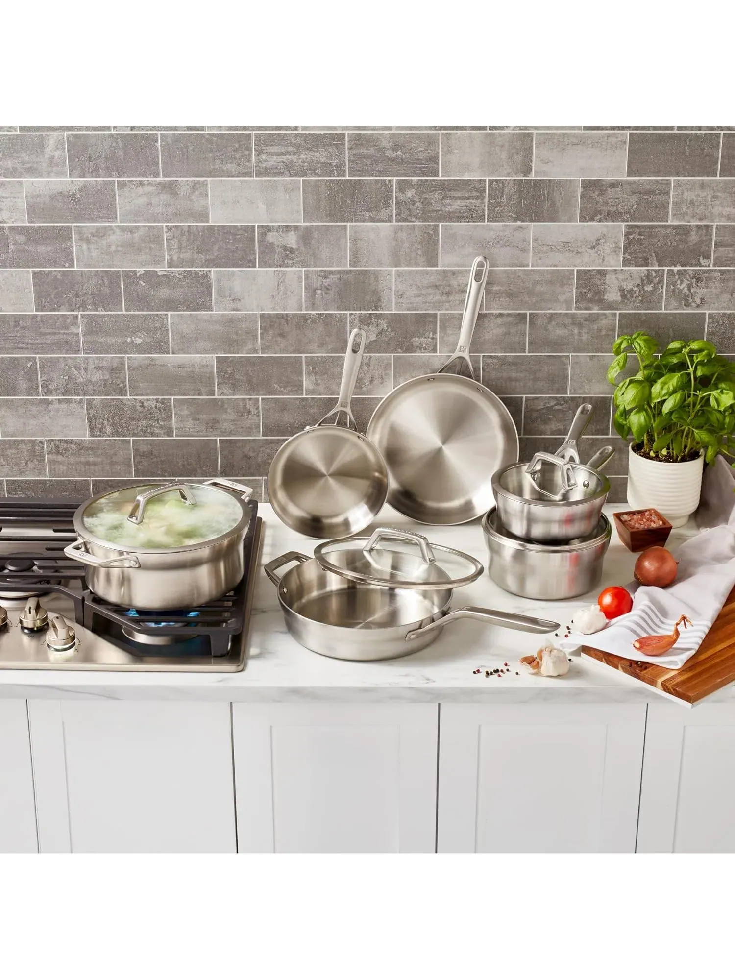 Набор посуды Zwilling Motion Stainless Steel, 10 предмета — изображение 3 из 5, серебристый
