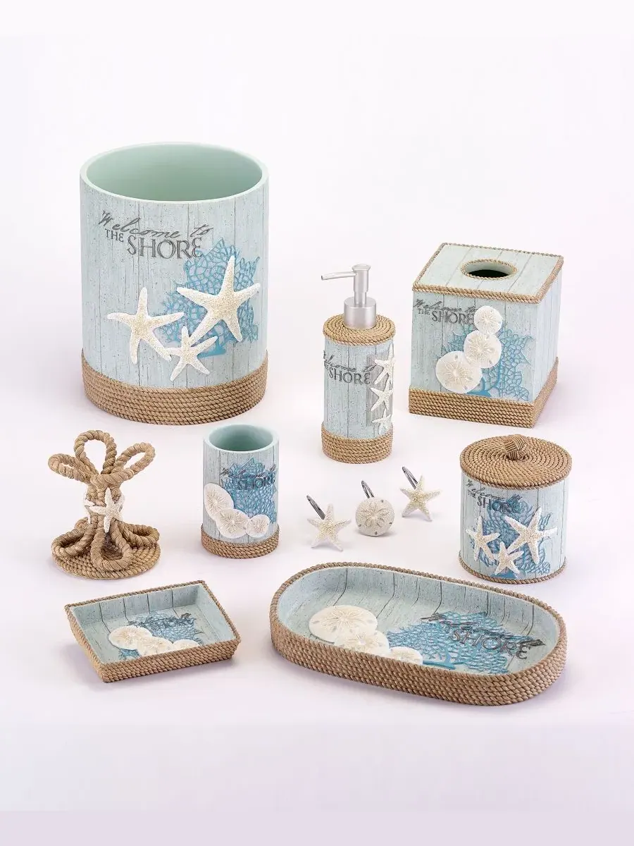 Дозатор для мыла/лосьона из смолы в виде ракушек Beachcomber Avanti — изображение 3 из 4, морская пена