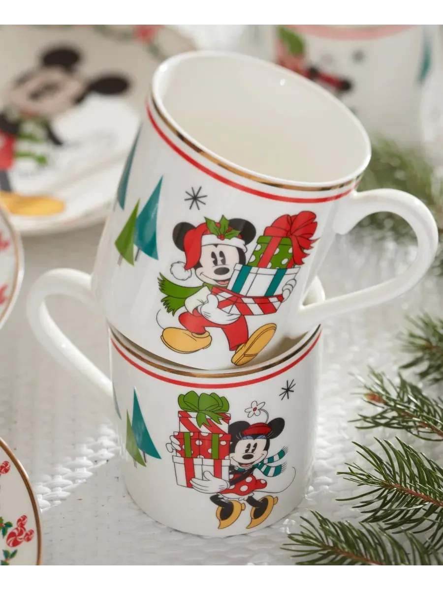 Набор десертных тарелок Disney Holiday, 12 предметов, сервировка на 4 персоны Lenox — изображение 10 из 12, мульти