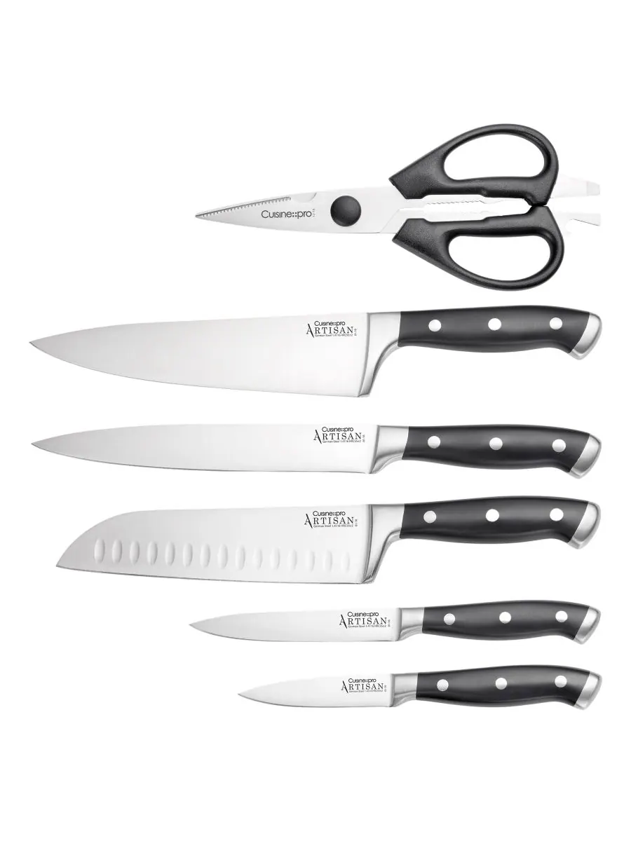 Набор ножей Artisan Licht с подставкой, 7 предметов Cuisine::pro, — изображение 2 из 10, нет цвета