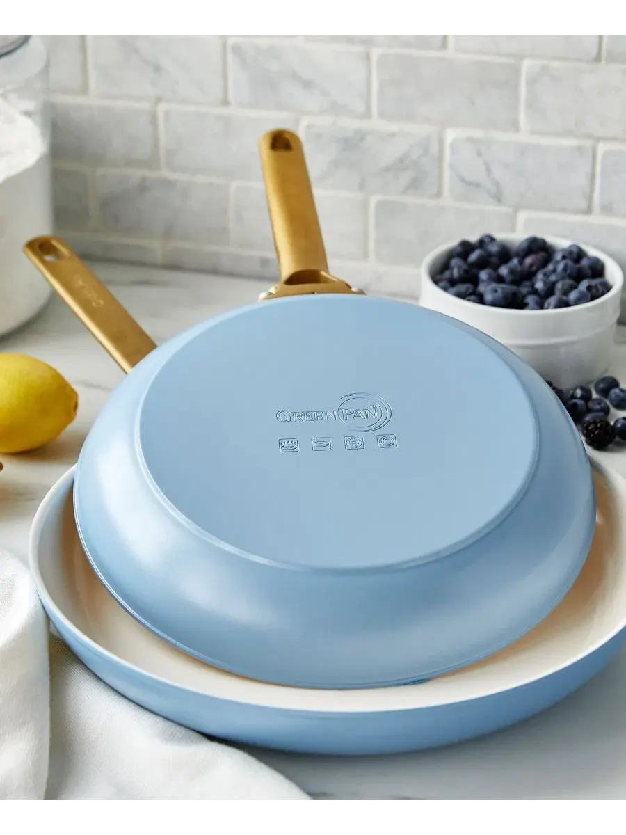 Набор из 2 сковородок Reserve Hard Anodized Aluminum, Stainless Steel GreenPan — изображение 5 из 10, синий