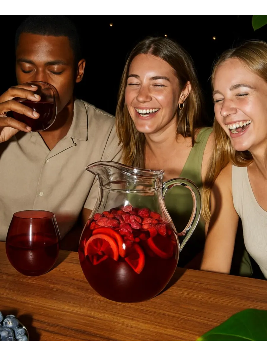 Кувшин сангрии The Wine Savant — изображение 3 из 4, прозрачный