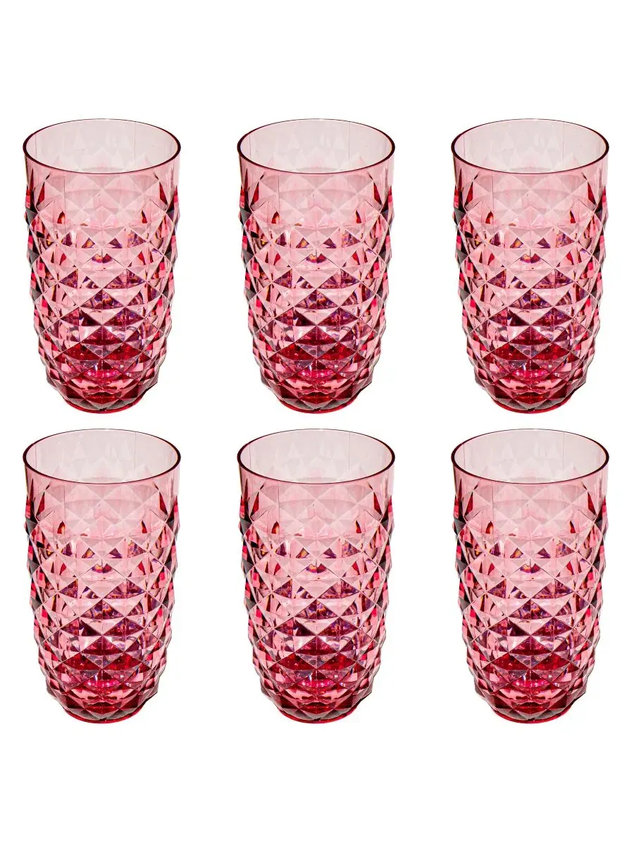 Набор из 6 стаканов Diamond Cut Abode Homewares