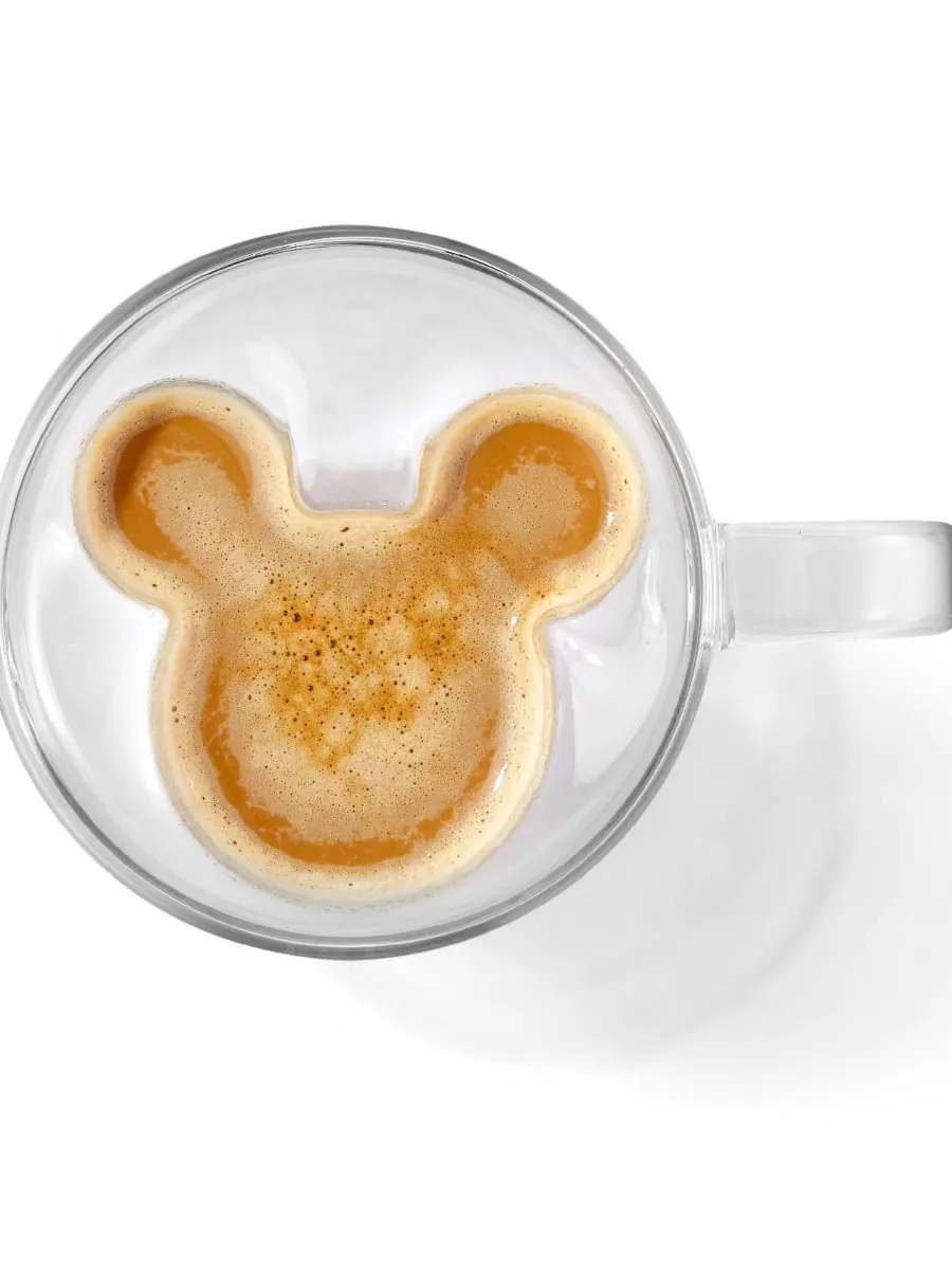 Набор из 2 объемных стеклянных кружек Disney с изображением Микки Мауса и двойными стенками JoyJolt — изображение 5 из 6