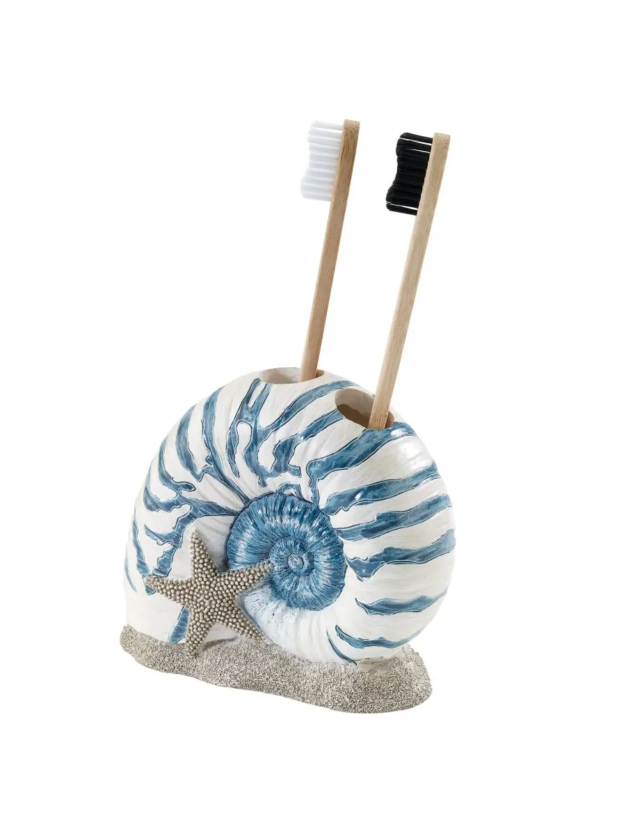 Подставка для зубных щеток blue lagoon ombre seashells Avanti — изображение 2 из 3, мульти