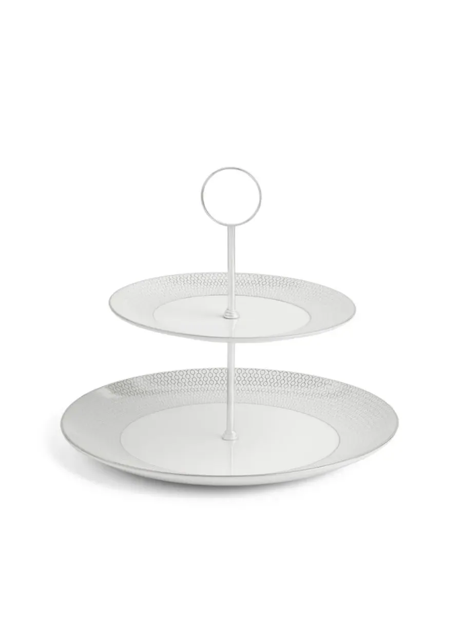 Подставка для торта Gio Platinum, 2 яруса Wedgwood