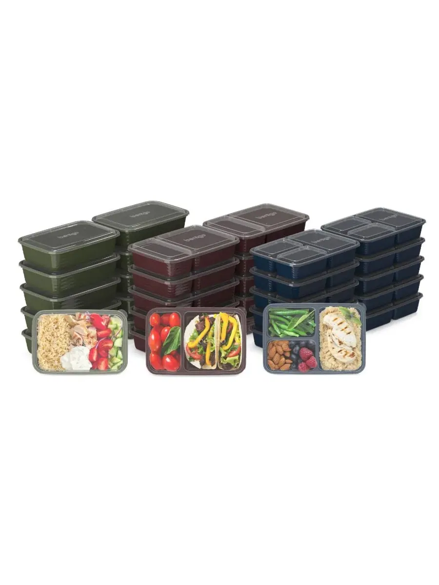 Набор для приготовления еды Prep Meal Prep Kit Gleam Metallic Collection, 60 предметов Bentgo
