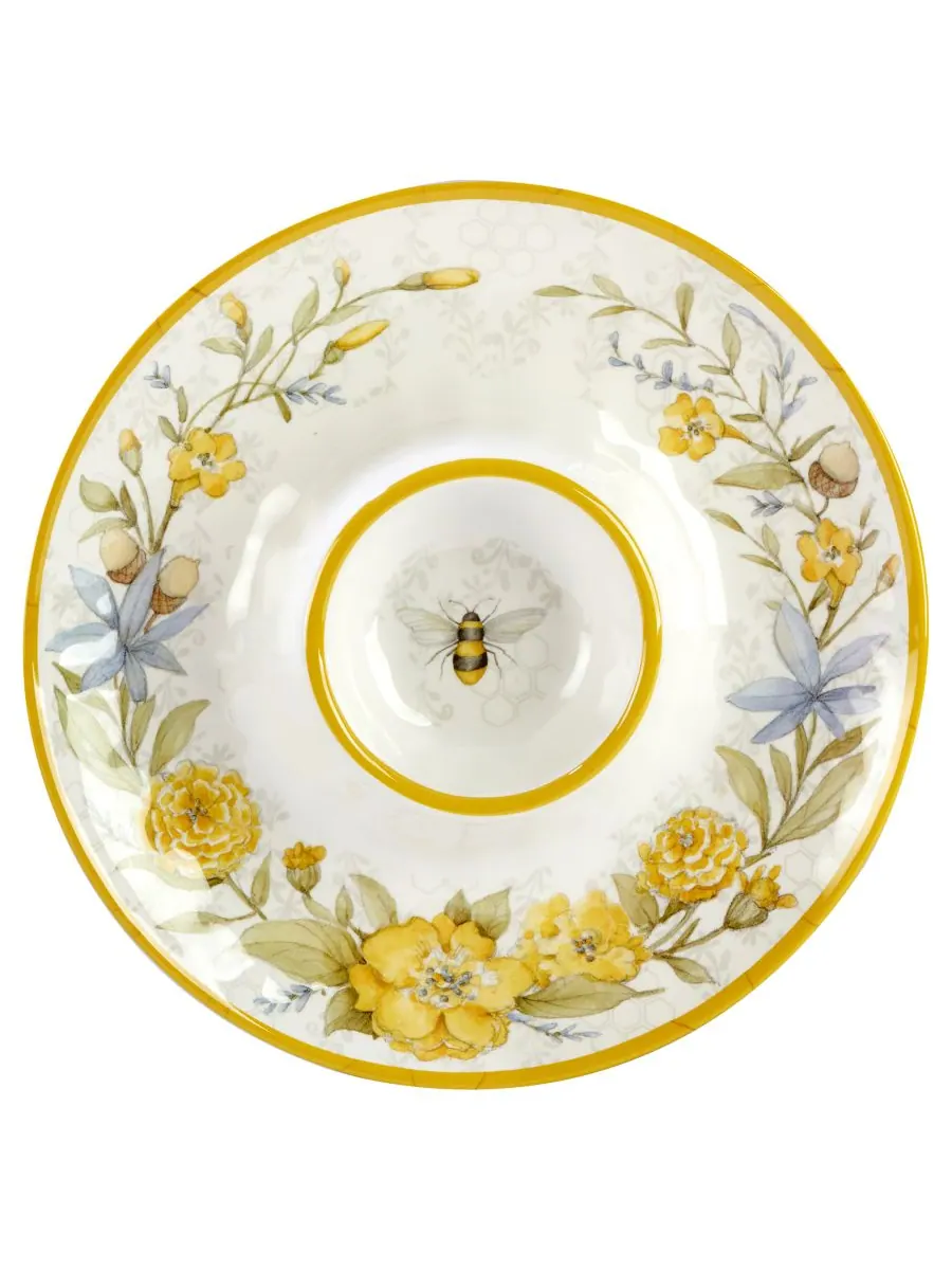 Меламиновый набор посуды Bee Sweet, 3 предмета Certified International — изображение 4 из 4, желтый
