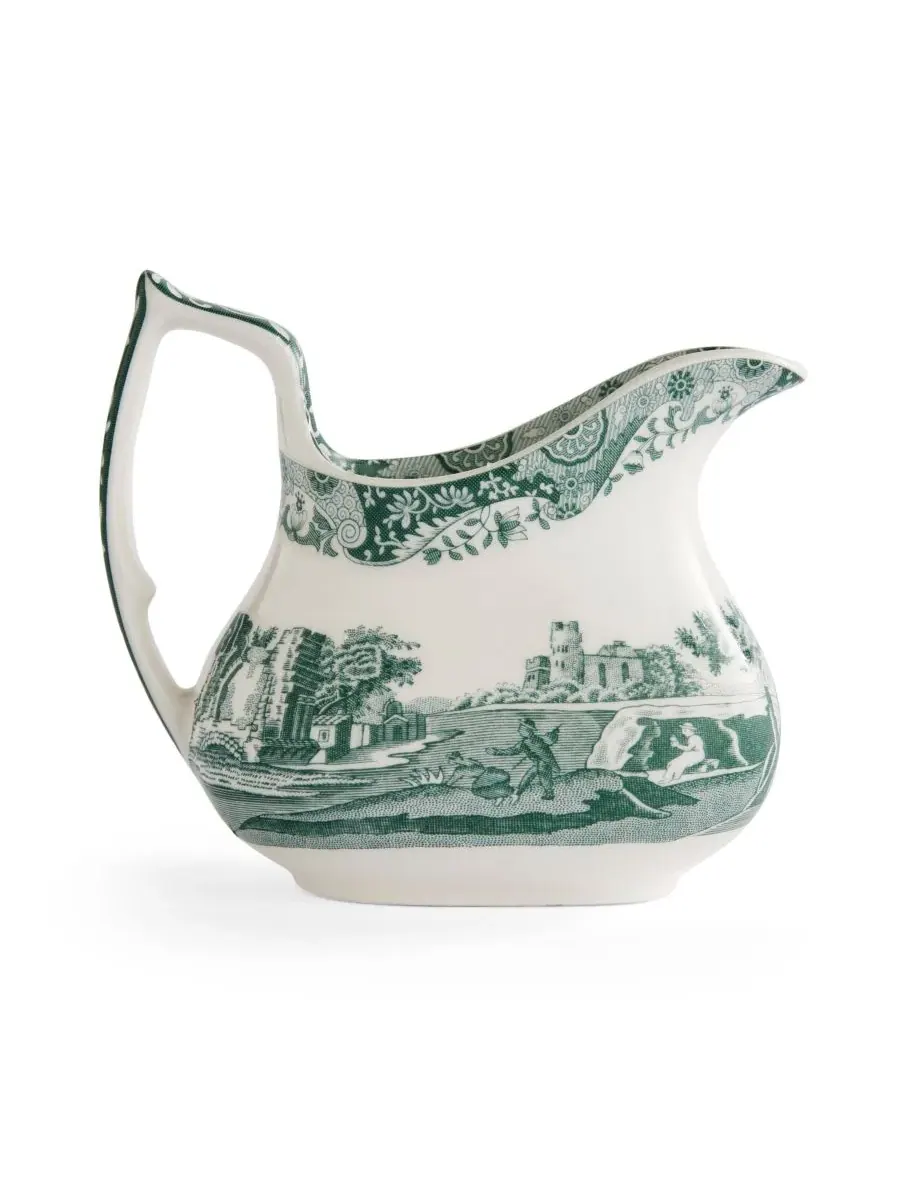 Зеленый итальянский сливочный кувшин Heritage Spode