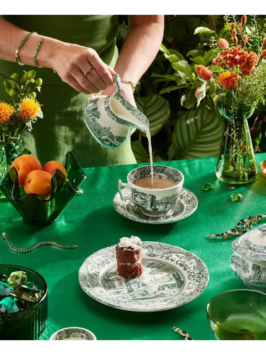 Зеленый итальянский сливочный кувшин Heritage Spode — изображение 2 из 8