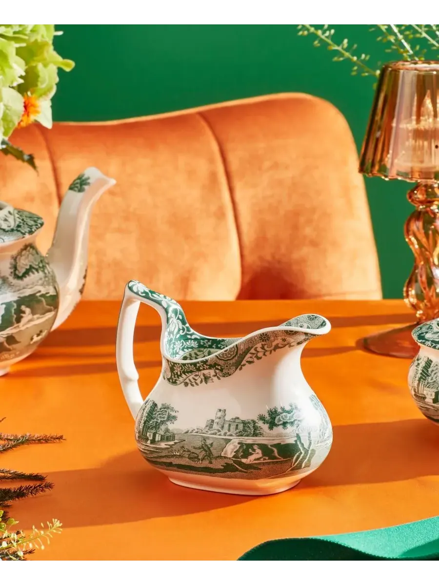 Зеленый итальянский сливочный кувшин Heritage Spode — изображение 3 из 8