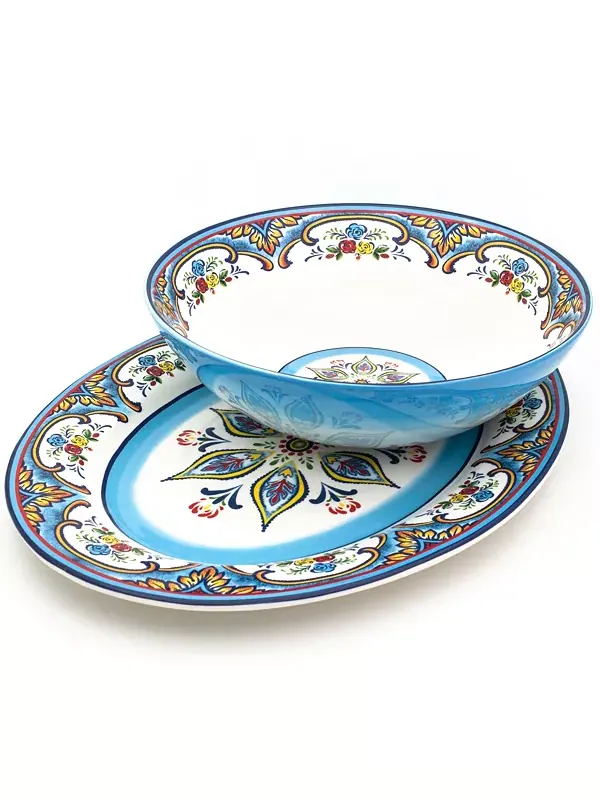 Сервировочный набор «Занзибар», 2 предмета Euro Ceramica — изображение 3 из 4, мульти